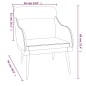 vidaXL Sessel Rosa 63x76x80 cm Samt vidaXL Sessel Rosa 63x76x80 cm Samt