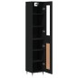vidaXL Highboard Schwarz 34,5x34x180 cm Holzwerkstoff vidaXL Highboard Schwarz 34,5x34x180 cm Holzwerkstoff