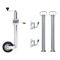 vidaXL Stützrad 60 mm mit 2 Stützrohren und 3 Klemmen vidaXL Stützrad 60 mm mit 2 Stützrohren und 3 Klemmen