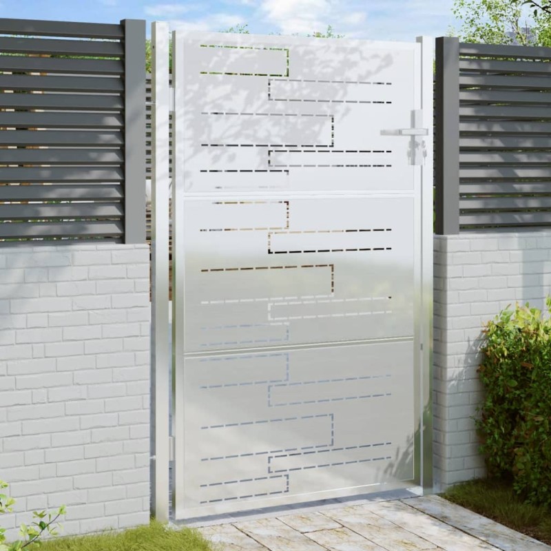 vidaXL Gartentor 100x125 cm Edelstahl vidaXL Gartentor 100x125 cm Edelstahl