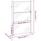 vidaXL Gartentor 100x125 cm Edelstahl vidaXL Gartentor 100x125 cm Edelstahl
