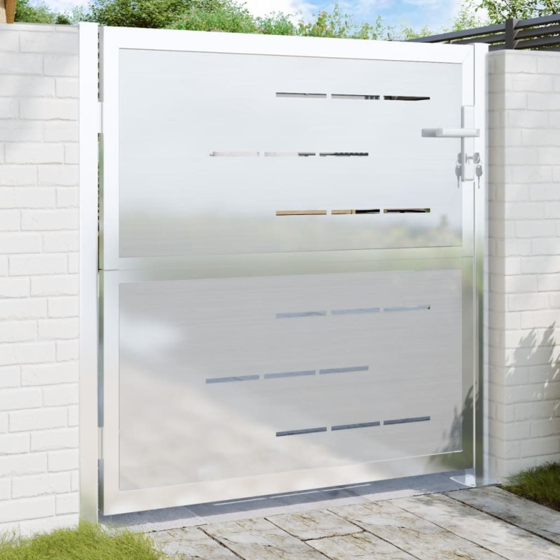 vidaXL Gartentor 100x100 cm Edelstahl vidaXL Gartentor 100x100 cm Edelstahl