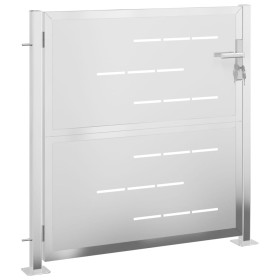 vidaXL Gartentor 100x100 cm Edelstahl