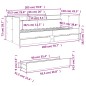 vidaXL Tagesbett mit Schubladen Schwarz 100x200 cm Holzwerkstoff vidaXL Tagesbett mit Schubladen Schwarz 100x200 cm Holzwerkstoff
