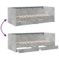 vidaXL Tagesbett mit Schubladen Betongrau 100x200 cm Holzwerkstoff vidaXL Tagesbett mit Schubladen Betongrau 100x200 cm Holzwerkstoff