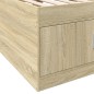 vidaXL Tagesbett mit Schubladen Sonoma-Eiche 75x190 cm Holzwerkstoff vidaXL Tagesbett mit Schubladen Sonoma-Eiche 75x190 cm Holzwerkstoff