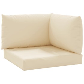 vidaXL Palettenkissen 3-tlg. Beige Oxford-Gewebe