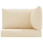 vidaXL Palettenkissen 3-tlg. Beige Oxford-Gewebe vidaXL Palettenkissen 3-tlg. Beige Oxford-Gewebe