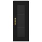 vidaXL Highboard Schwarz 34,5x34x180 cm Holzwerkstoff vidaXL Highboard Schwarz 34,5x34x180 cm Holzwerkstoff
