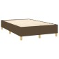 vidaXL Boxspringbett mit Matratze Dunkelbraun 120x190 cm Stoff vidaXL Boxspringbett mit Matratze Dunkelbraun 120x190 cm Stoff
