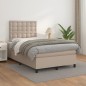 vidaXL Boxspringbett Matratze Cappuccino-Braun 120x190 cm Kunstleder vidaXL Boxspringbett Matratze Cappuccino-Braun 120x190 cm Kunstleder