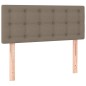 vidaXL Boxspringbett mit Matratze & LED Taupe 120x190 cm Stoff vidaXL Boxspringbett mit Matratze & LED Taupe 120x190 cm Stoff