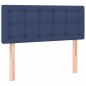 vidaXL Boxspringbett mit Matratze & LED Blau 120x190 cm Stoff vidaXL Boxspringbett mit Matratze & LED Blau 120x190 cm Stoff