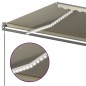 Automatische Markise mit LED & Windsensor 6x3,5 m Cremeweiß Automatische Markise mit LED & Windsensor 6x3,5 m Cremeweiß