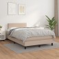 vidaXL Boxspringbett Matratze Cappuccino-Braun 120x190 cm Kunstleder vidaXL Boxspringbett Matratze Cappuccino-Braun 120x190 cm Kunstleder