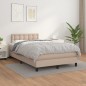 vidaXL Boxspringbett Matratze Cappuccino-Braun 120x190 cm Kunstleder vidaXL Boxspringbett Matratze Cappuccino-Braun 120x190 cm Kunstleder
