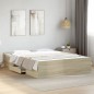 vidaXL Bettgestell mit Schubladen Sonoma-Eiche 150x200cm Holzwerkstoff vidaXL Bettgestell mit Schubladen Sonoma-Eiche 150x200cm Holzwerkstoff