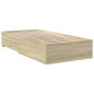 vidaXL Bettgestell mit Schubladen Sonoma-Eiche 100x200cm Holzwerkstoff vidaXL Bettgestell mit Schubladen Sonoma-Eiche 100x200cm Holzwerkstoff