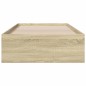 vidaXL Bettgestell mit Schubladen Sonoma-Eiche 100x200cm Holzwerkstoff vidaXL Bettgestell mit Schubladen Sonoma-Eiche 100x200cm Holzwerkstoff