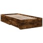 vidaXL Bettgestell mit Schubladen Räuchereiche 90x190 cm Holzwerkstoff vidaXL Bettgestell mit Schubladen Räuchereiche 90x190 cm Holzwerkstoff