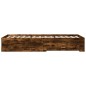 vidaXL Bettgestell mit Schubladen Räuchereiche 90x190 cm Holzwerkstoff vidaXL Bettgestell mit Schubladen Räuchereiche 90x190 cm Holzwerkstoff