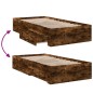 vidaXL Bettgestell mit Schubladen Räuchereiche 90x190 cm Holzwerkstoff vidaXL Bettgestell mit Schubladen Räuchereiche 90x190 cm Holzwerkstoff
