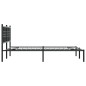 vidaXL Bettgestell mit Kopfteil Metall Schwarz 140x190 cm vidaXL Bettgestell mit Kopfteil Metall Schwarz 140x190 cm
