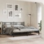 vidaXL Bettgestell mit Kopfteil Metall Schwarz 193x203 cm vidaXL Bettgestell mit Kopfteil Metall Schwarz 193x203 cm