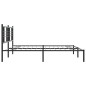 vidaXL Bettgestell mit Kopfteil Metall Schwarz 193x203 cm vidaXL Bettgestell mit Kopfteil Metall Schwarz 193x203 cm