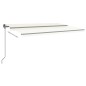Automatische Markise mit LED & Windsensor 5x3 m Cremeweiß Automatische Markise mit LED & Windsensor 5x3 m Cremeweiß