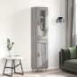 Highboard Grau Sonoma 34,5x34x180 cm Holzwerkstoff Highboard Grau Sonoma 34,5x34x180 cm Holzwerkstoff