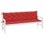 vidaXL Gartenbank-Auflagen 2 Stk. Rot 200x50x7 cm Oxford-Gewebe vidaXL Gartenbank-Auflagen 2 Stk. Rot 200x50x7 cm Oxford-Gewebe