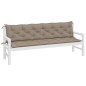 vidaXL Gartenbank-Auflagen 2 Stk. Taupe 200x50x7 cm Oxford-Gewebe vidaXL Gartenbank-Auflagen 2 Stk. Taupe 200x50x7 cm Oxford-Gewebe