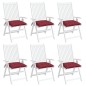 vidaXL Stuhlkissen 6 Stk. Weinrot 40x40x7 cm Oxford-Gewebe vidaXL Stuhlkissen 6 Stk. Weinrot 40x40x7 cm Oxford-Gewebe