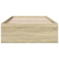 vidaXL Bettgestell mit Schubladen Sonoma-Eiche 90x200cm Holzwerkstoff vidaXL Bettgestell mit Schubladen Sonoma-Eiche 90x200cm Holzwerkstoff