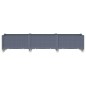vidaXL Pflanzkasten mit Rollen Grau 240x50x54 cm PP vidaXL Pflanzkasten mit Rollen Grau 240x50x54 cm PP