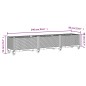 vidaXL Pflanzkasten mit Rollen Grau 240x50x54 cm PP vidaXL Pflanzkasten mit Rollen Grau 240x50x54 cm PP