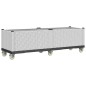 vidaXL Pflanzkasten mit Rollen Weiß 160x50x54 cm PP vidaXL Pflanzkasten mit Rollen Weiß 160x50x54 cm PP