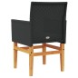 vidaXL Gartenstühle mit Kissen 2 Stk. Schwarz Poly Rattan Massivholz vidaXL Gartenstühle mit Kissen 2 Stk. Schwarz Poly Rattan Massivholz
