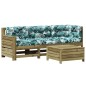 vidaXL 4-tlg. Garten-Lounge-Set mit Kissen Kiefernholz Imprägniert vidaXL 4-tlg. Garten-Lounge-Set mit Kissen Kiefernholz Imprägniert