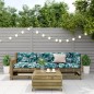 vidaXL 4-tlg. Garten-Lounge-Set mit Kissen Kiefernholz Imprägniert vidaXL 4-tlg. Garten-Lounge-Set mit Kissen Kiefernholz Imprägniert