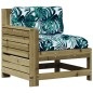 vidaXL 4-tlg. Garten-Lounge-Set mit Kissen Kiefernholz Imprägniert vidaXL 4-tlg. Garten-Lounge-Set mit Kissen Kiefernholz Imprägniert
