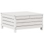 vidaXL 4-tlg. Garten-Lounge-Set mit Kissen Weiß Massivholz Kiefer vidaXL 4-tlg. Garten-Lounge-Set mit Kissen Weiß Massivholz Kiefer