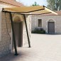 Automatische Markise mit LED & Windsensor 3x2,5 m Gelb und Weiß Automatische Markise mit LED & Windsensor 3x2,5 m Gelb und Weiß