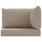 vidaXL Palettenkissen 3-tlg. Taupe Oxford-Gewebe vidaXL Palettenkissen 3-tlg. Taupe Oxford-Gewebe