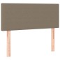 vidaXL Boxspringbett mit Matratze Taupe 120x190 cm Stoff vidaXL Boxspringbett mit Matratze Taupe 120x190 cm Stoff
