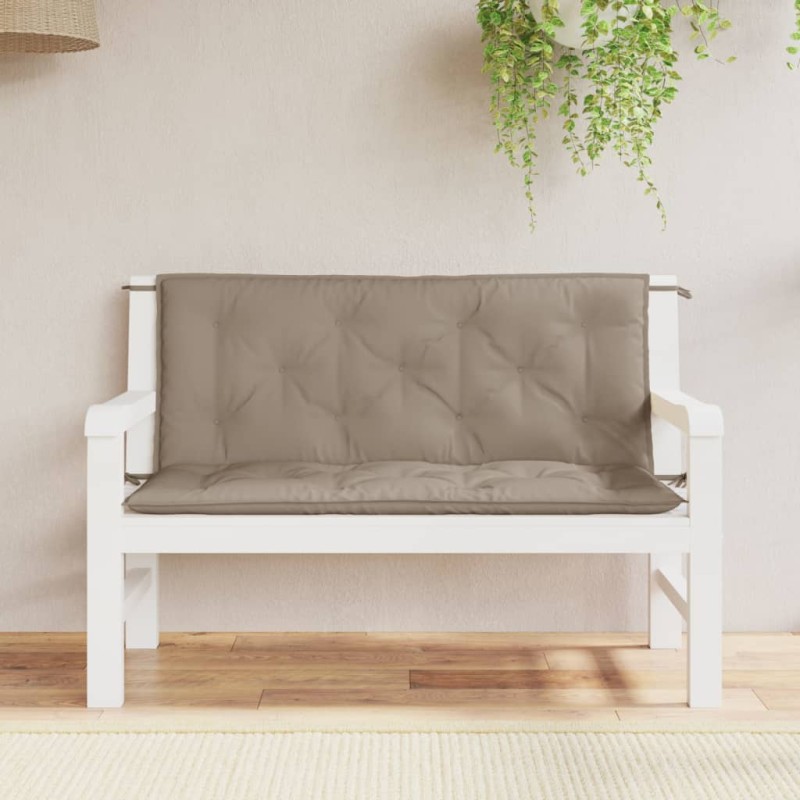 vidaXL Gartenbank-Auflagen 2 Stk. Taupe 120x50x7 cm Oxford-Gewebe vidaXL Gartenbank-Auflagen 2 Stk. Taupe 120x50x7 cm Oxford-Gewebe
