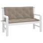 vidaXL Gartenbank-Auflagen 2 Stk. Taupe 120x50x7 cm Oxford-Gewebe vidaXL Gartenbank-Auflagen 2 Stk. Taupe 120x50x7 cm Oxford-Gewebe