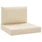 vidaXL Palettenkissen 2-tlg. Beige Oxford-Gewebe vidaXL Palettenkissen 2-tlg. Beige Oxford-Gewebe