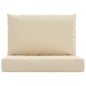 vidaXL Palettenkissen 2-tlg. Beige Oxford-Gewebe vidaXL Palettenkissen 2-tlg. Beige Oxford-Gewebe